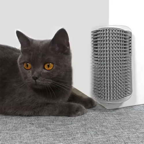 Cat Corner Scratcher and Massage Brush – Grooming Comb for Cats – Pet Supplies