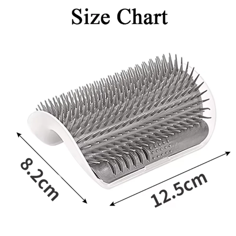 Cat Corner Scratcher and Massage Brush – Grooming Comb for Cats – Pet Supplies